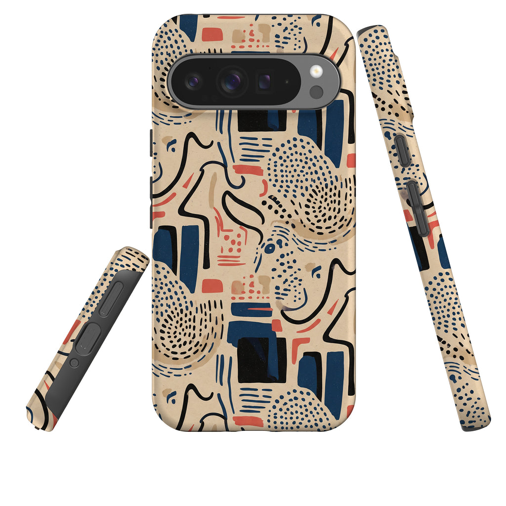 Sandstone Adire by Ada Okoye Tough Case for Google Pixel — Finnaij