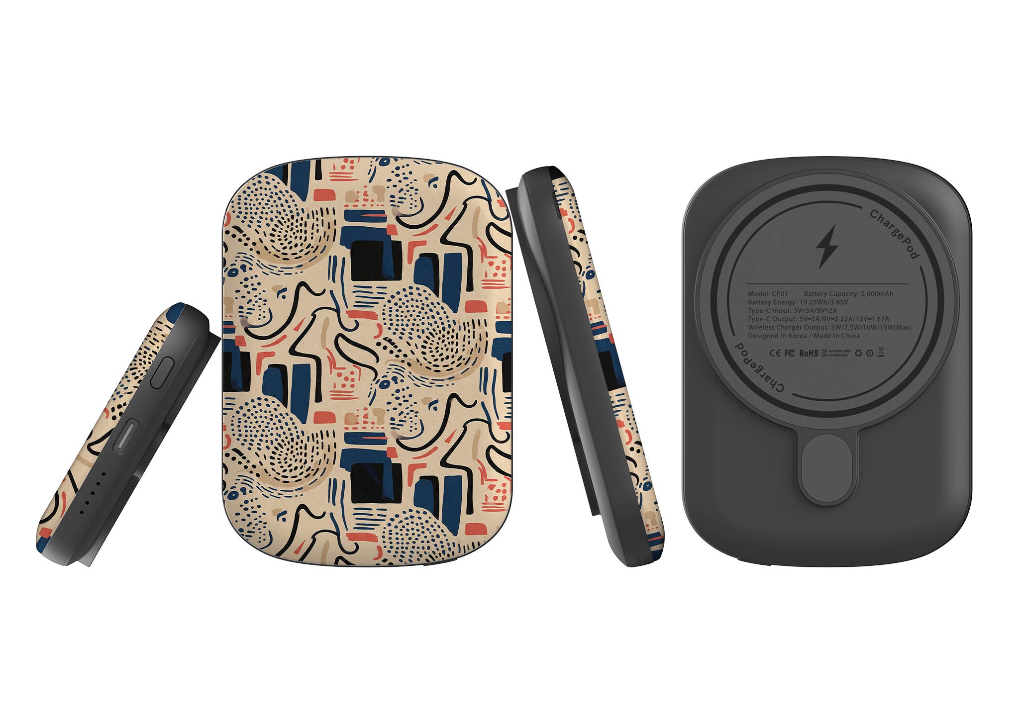 Sandstone Adire by Ada Okoye — MagSafe CHARGEPOD — Finnaij