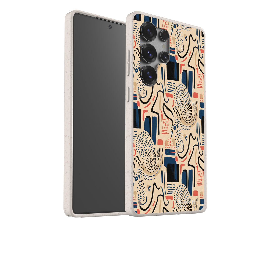 Sandstone Adire by Ada Okoye Bio-degradable Case for Samsung Galaxy — Finnaij