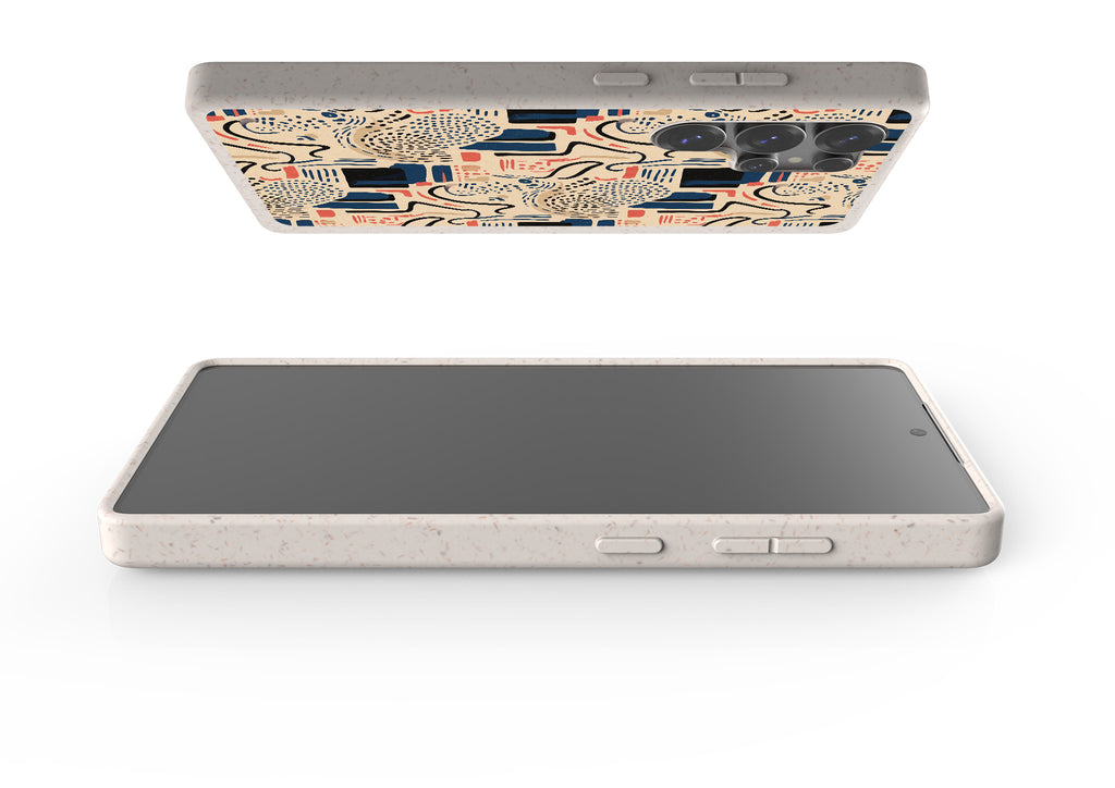 Sandstone Adire by Ada Okoye Bio-degradable Case for Samsung Galaxy — Finnaij