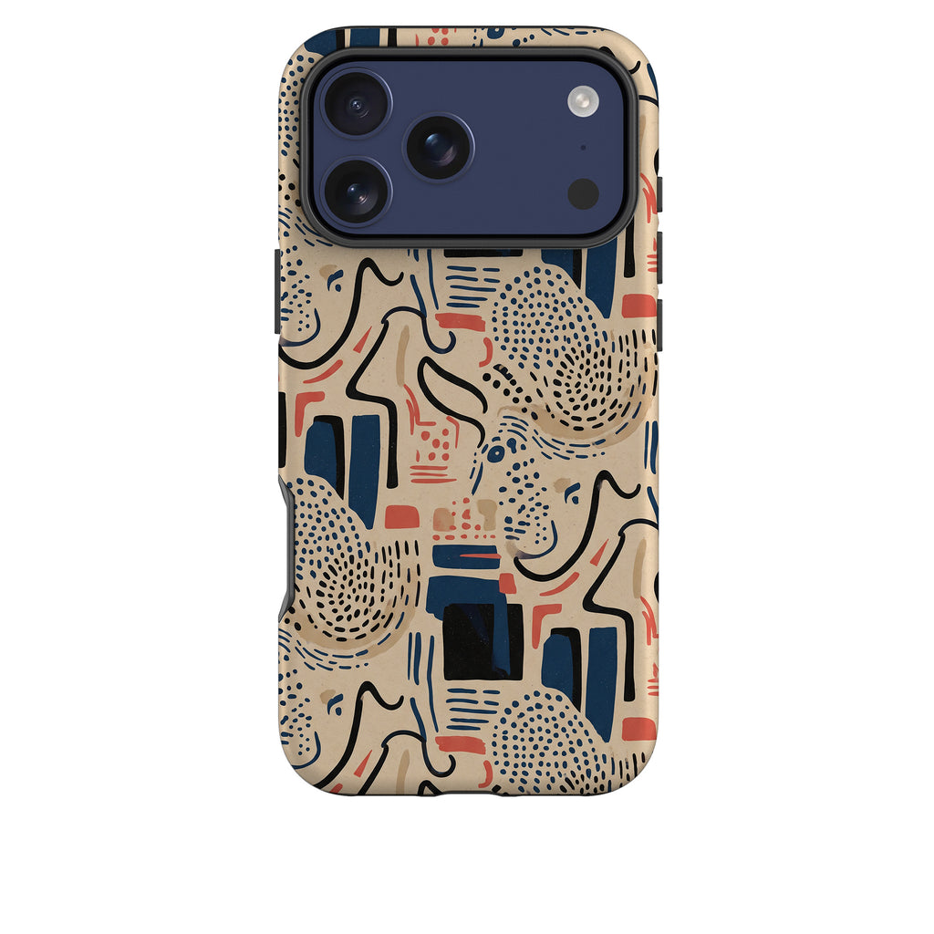 Sandstone Adire by Ada Okoye Tough Case for iPhone — Finnaij