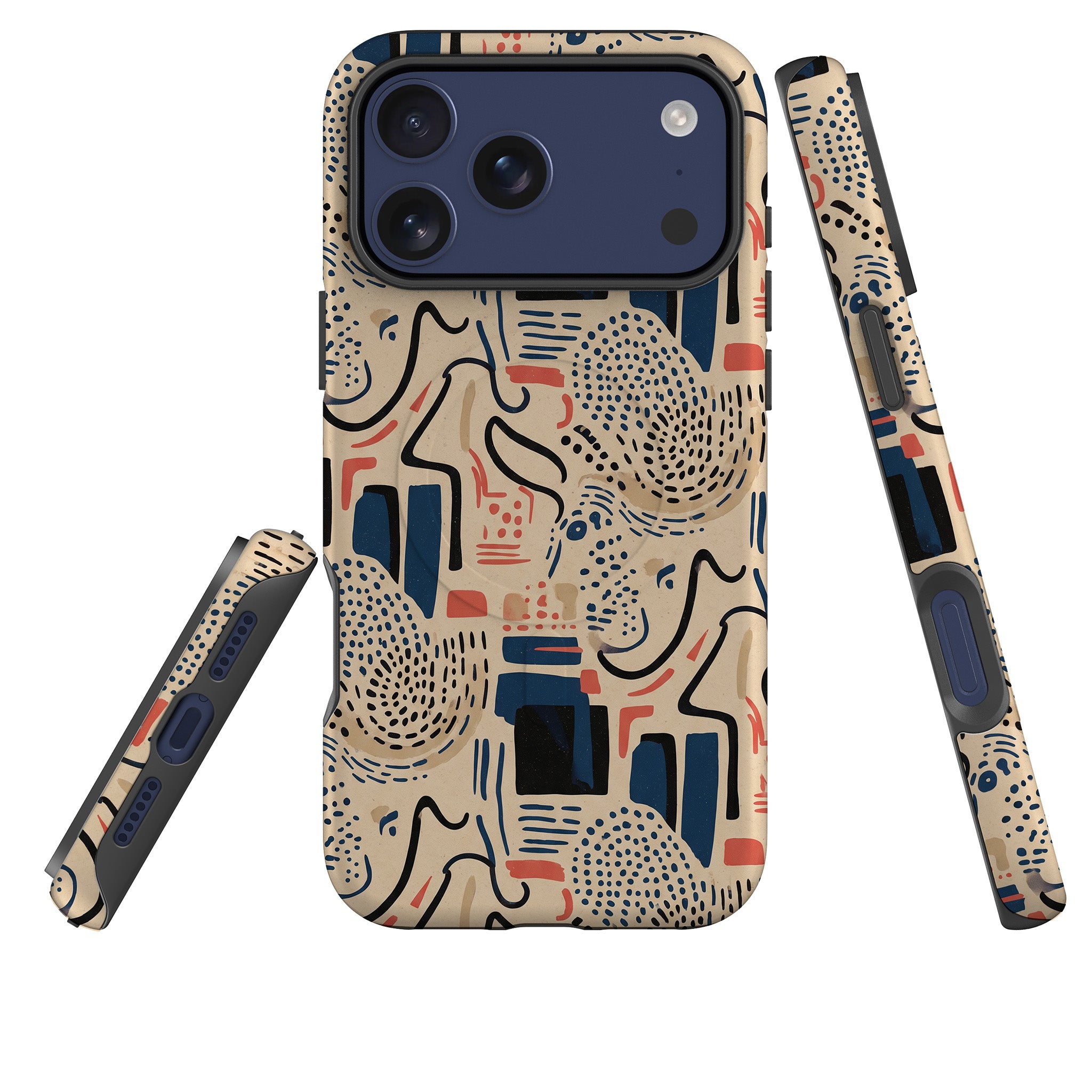Sandstone Adire by Ada Okoye MagSafe Tough Case for iPhone — Finnaij