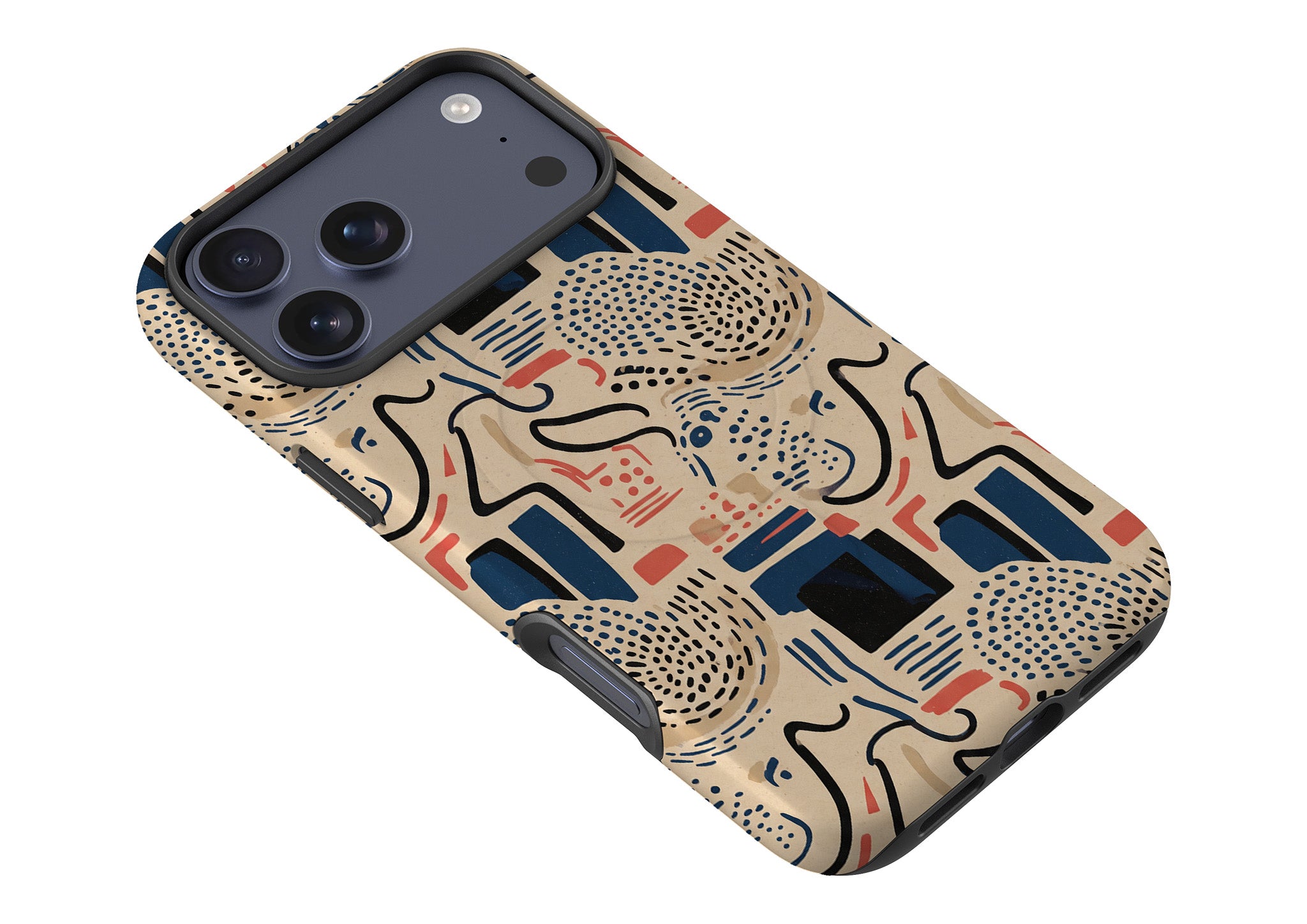 Sandstone Adire by Ada Okoye MagSafe Tough Case for iPhone — Finnaij
