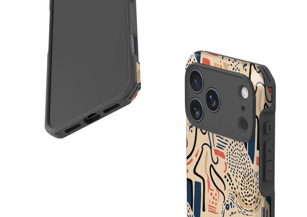 Sandstone Adire by Ada Okoye — Impact Armour MagSafe Case for iPhone — Finnaij
