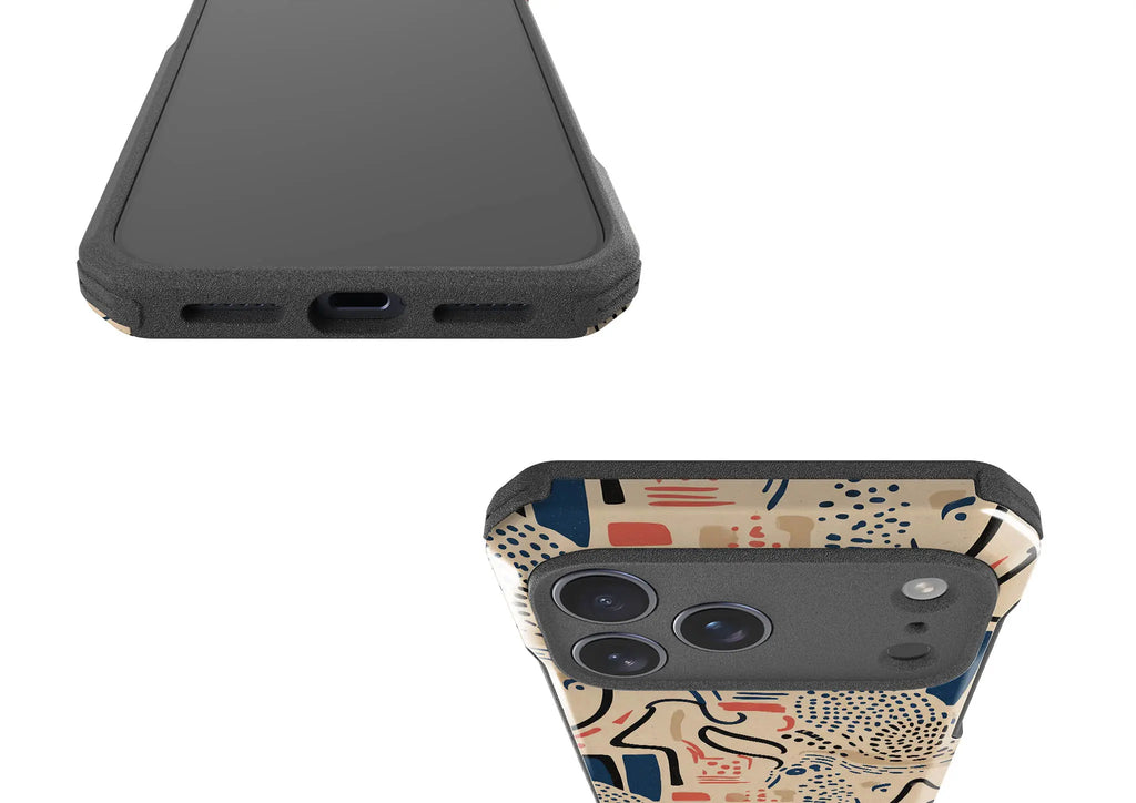 Sandstone Adire by Ada Okoye — Impact Armour MagSafe Case for iPhone — Finnaij