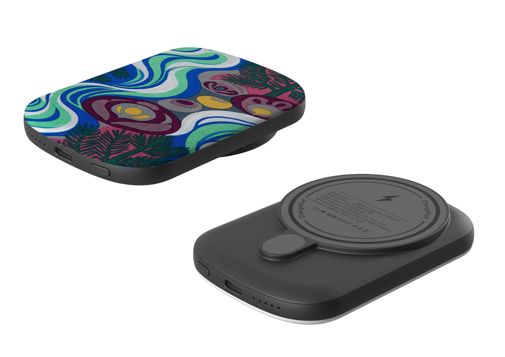 Sauna Bloom Motif by Aino Kallio — MagSafe CHARGEPOD — Finnaij