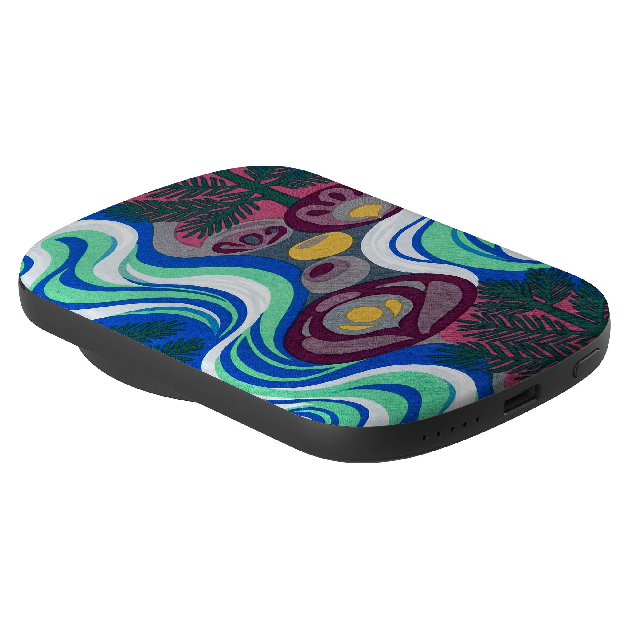 Sauna Bloom Motif by Aino Kallio — MagSafe CHARGEPOD — Finnaij