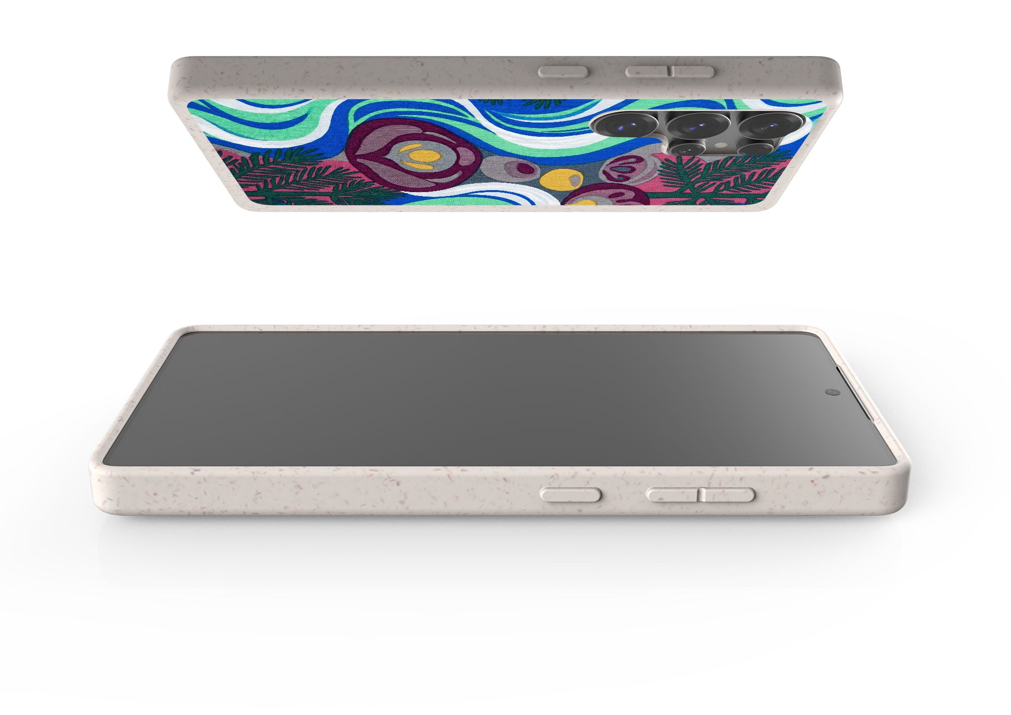 Sauna Bloom Motif by Aino Kallio Bio-degradable Case for Samsung Galaxy — Finnaij