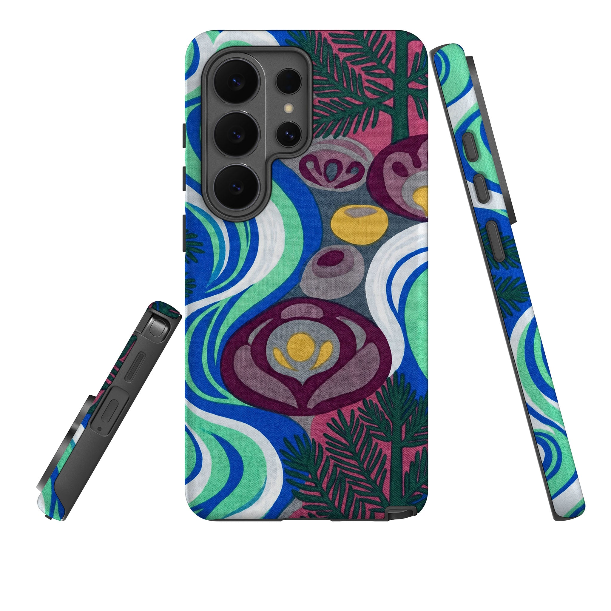 Sauna Bloom Motif by Aino Kallio Tough Case for Samsung Galaxy — Finnaij