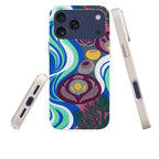 Sauna Bloom Motif by Aino Kallio — iPhone Bio-degradable Case — Three Quarter — Finnaij
