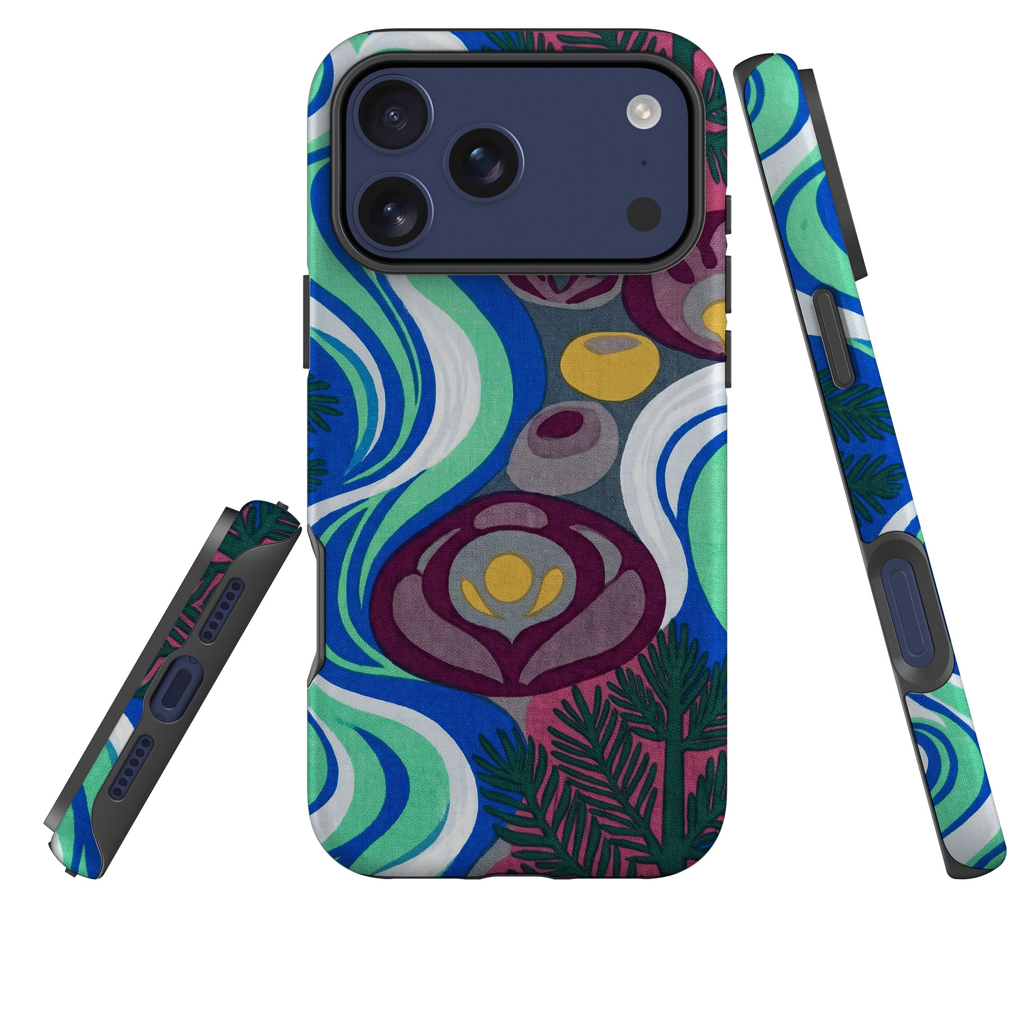 Sauna Bloom Motif by Aino Kallio Tough Case for iPhone — Finnaij