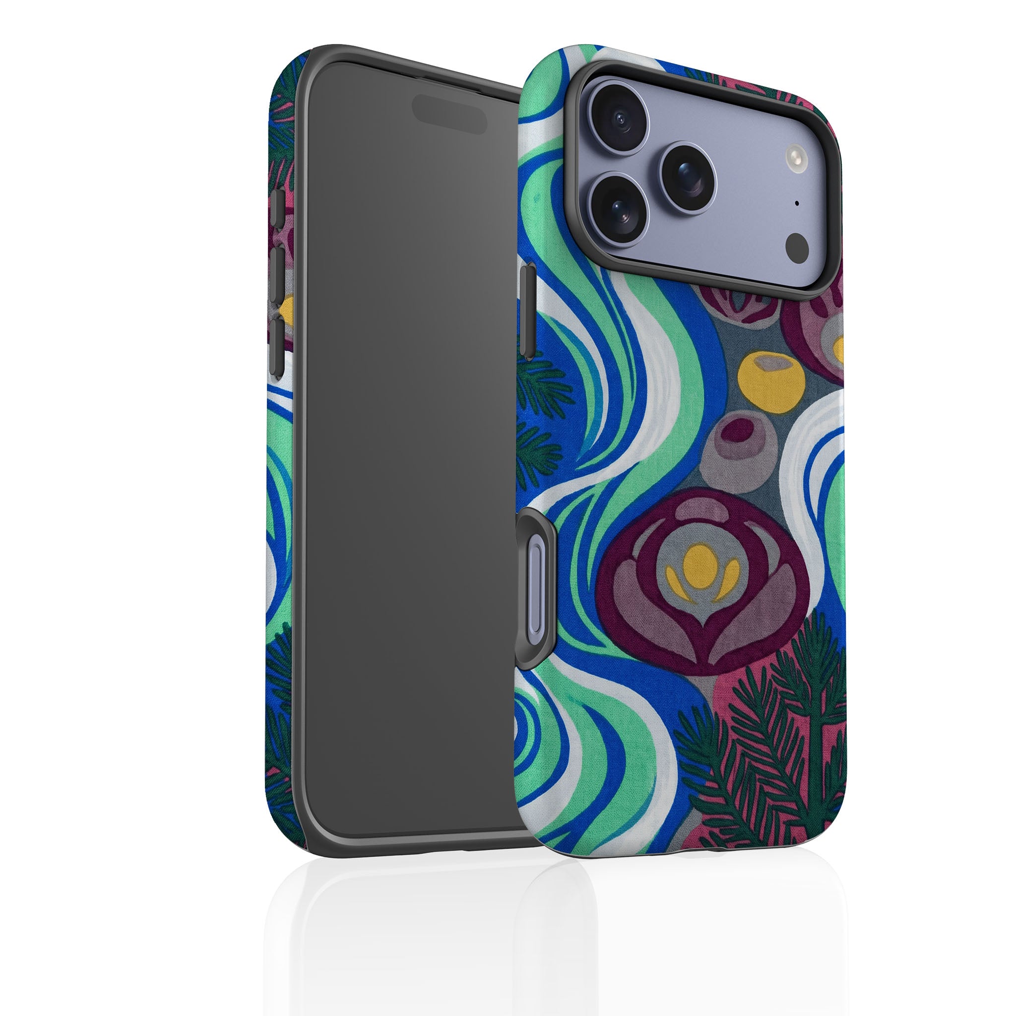 Sauna Bloom Motif by Aino Kallio Tough Case for iPhone — Finnaij