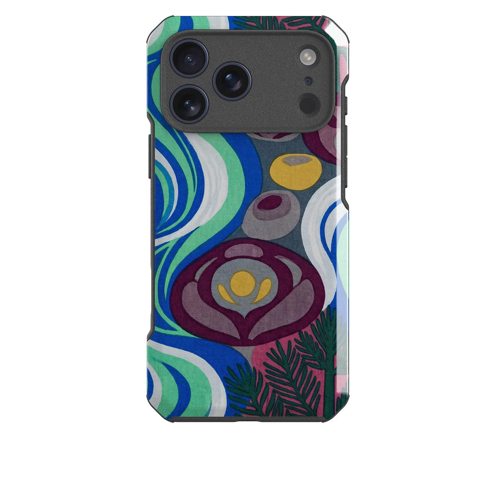 Sauna Bloom Motif by Aino Kallio — Impact Armour MagSafe Case for iPhone — Finnaij