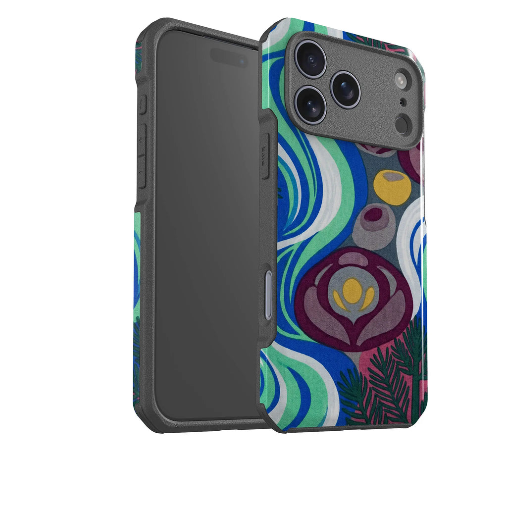 Sauna Bloom Motif by Aino Kallio — Impact Armour MagSafe Case for iPhone — Finnaij