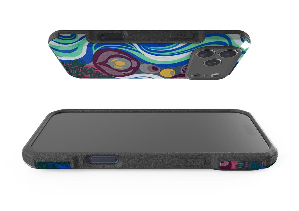 Sauna Bloom Motif by Aino Kallio — Impact Armour MagSafe Case for iPhone — Finnaij