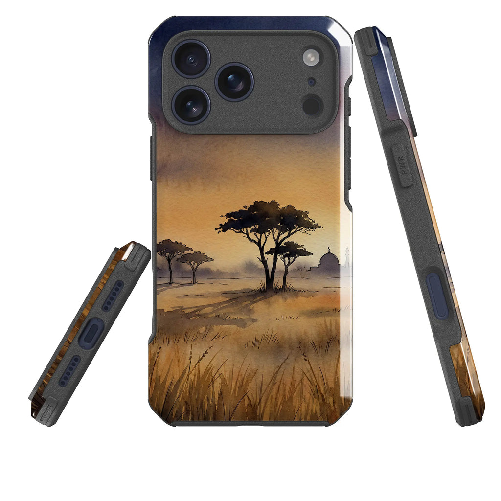 Savannah Haze by Tobi Akinyemi — Impact Armour MagSafe Case for iPhone — Three Quarter — Finnaij