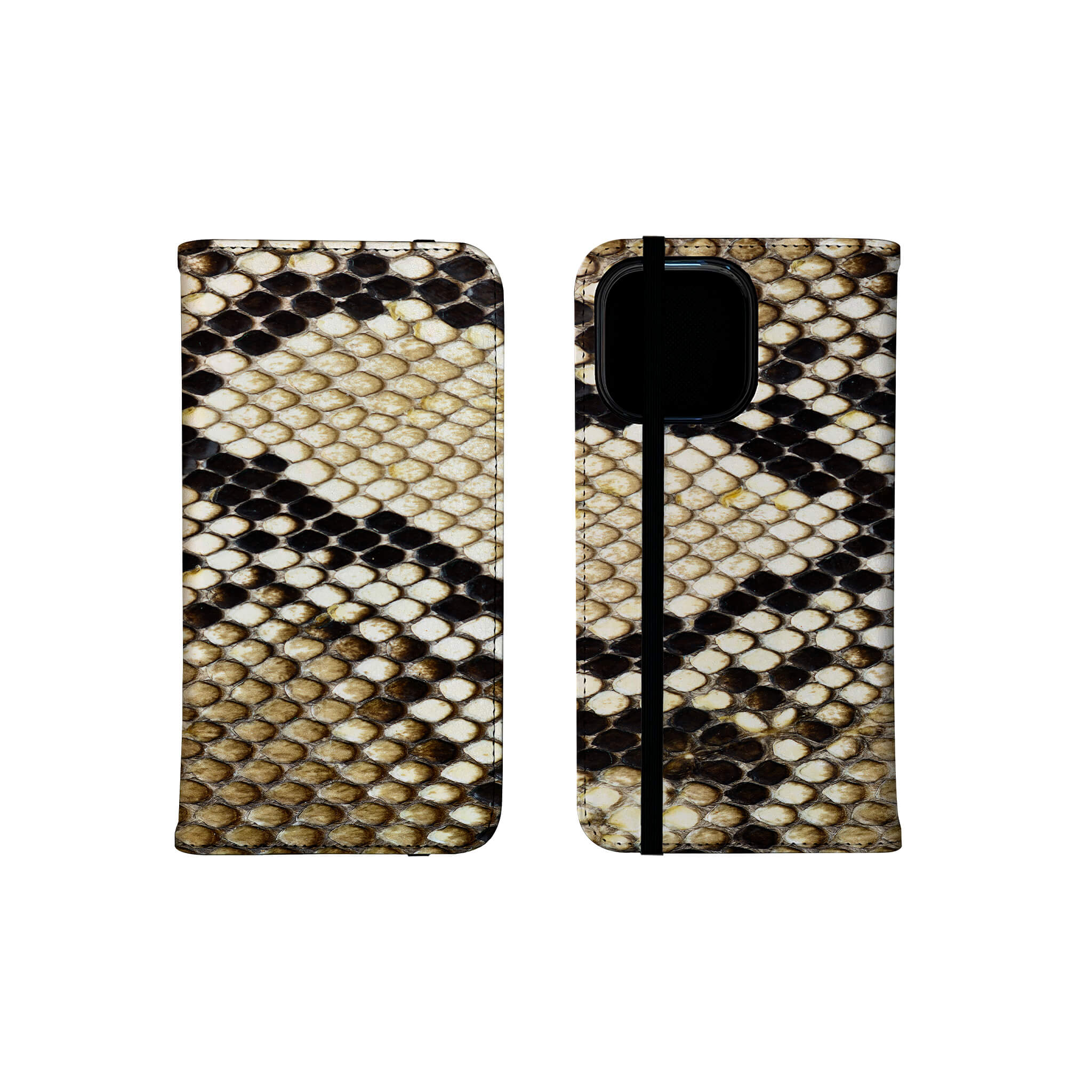 Serpent Chic Vegan Leather Folio Wallet Case — Finnaij