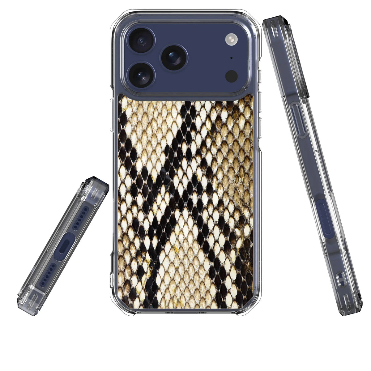 Serpent Chic — Magsafe Clear Impact Case for iPhone — Three Quarter — Finnaij