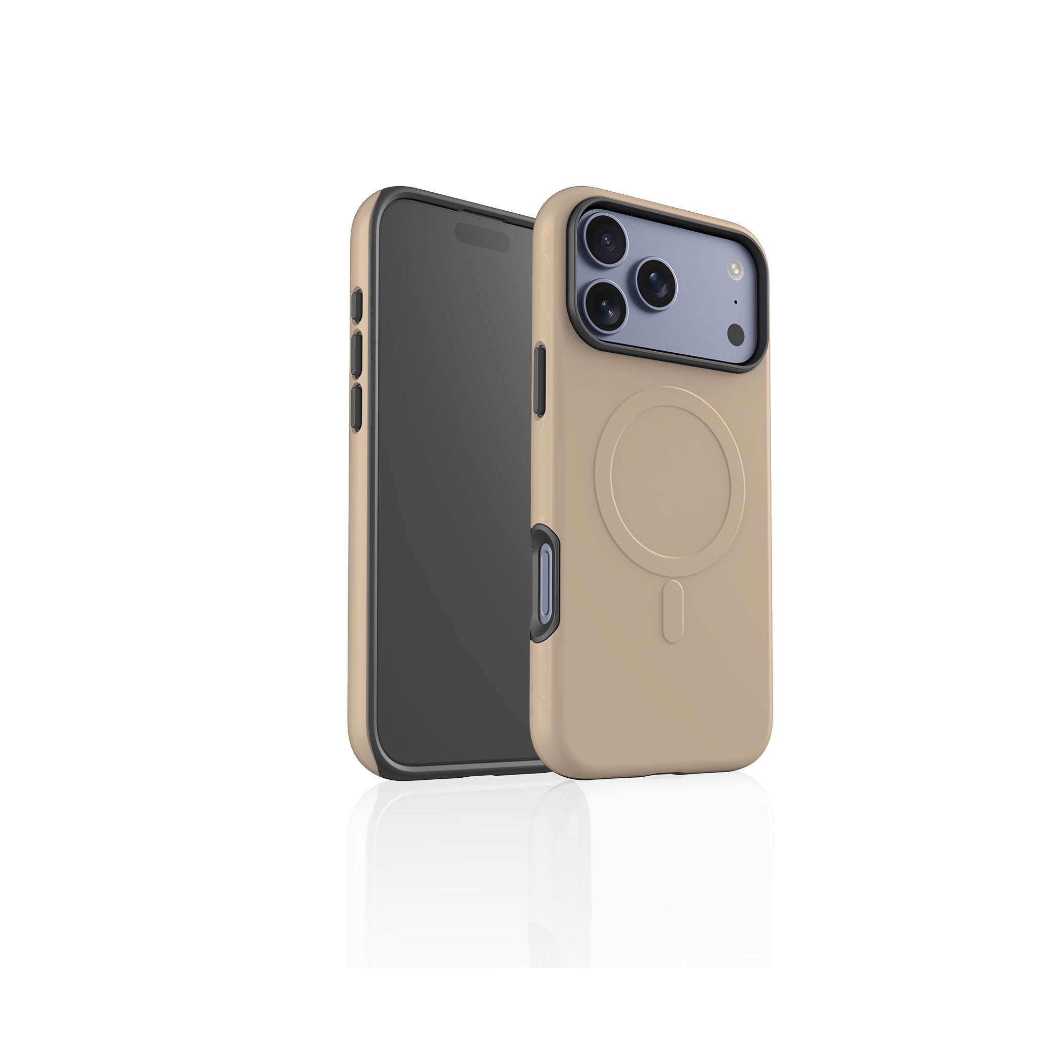 Simple Range Beige Harvest — Magsafe Tough Case for iPhone — Finnaij