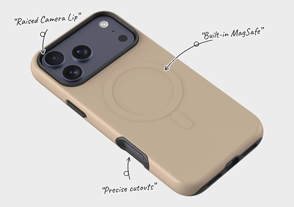 Simple Range Beige Harvest — Magsafe Tough Case for iPhone — Finnaij