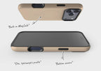 Simple Range Beige Harvest — Magsafe Tough Case for iPhone — Finnaij