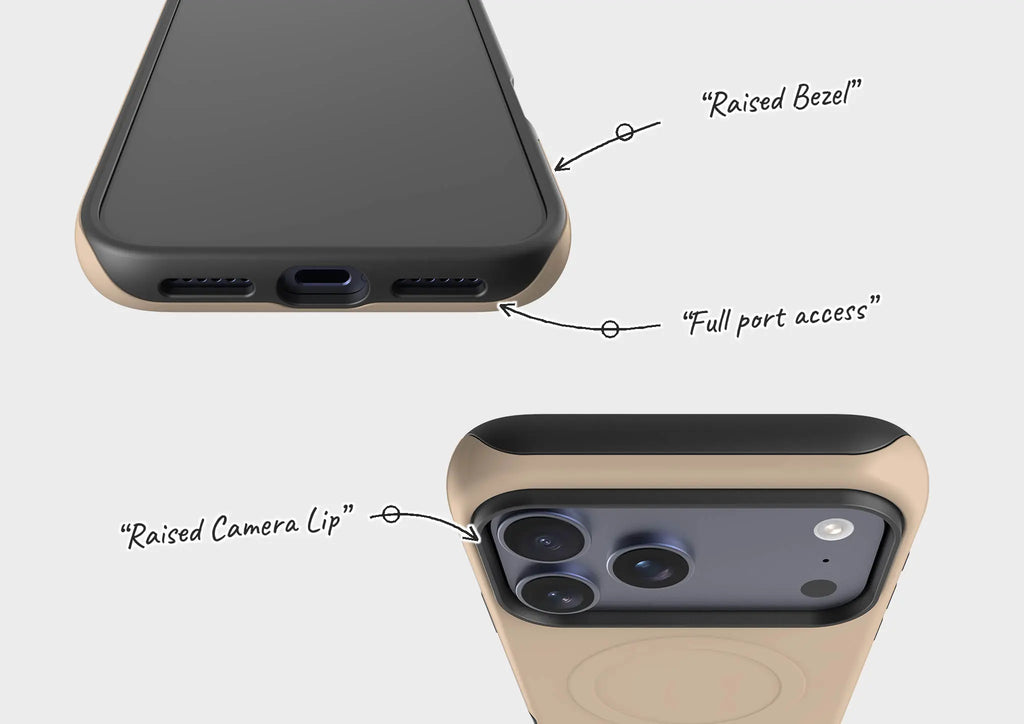 Simple Range Beige Harvest — Magsafe Tough Case for iPhone — Finnaij