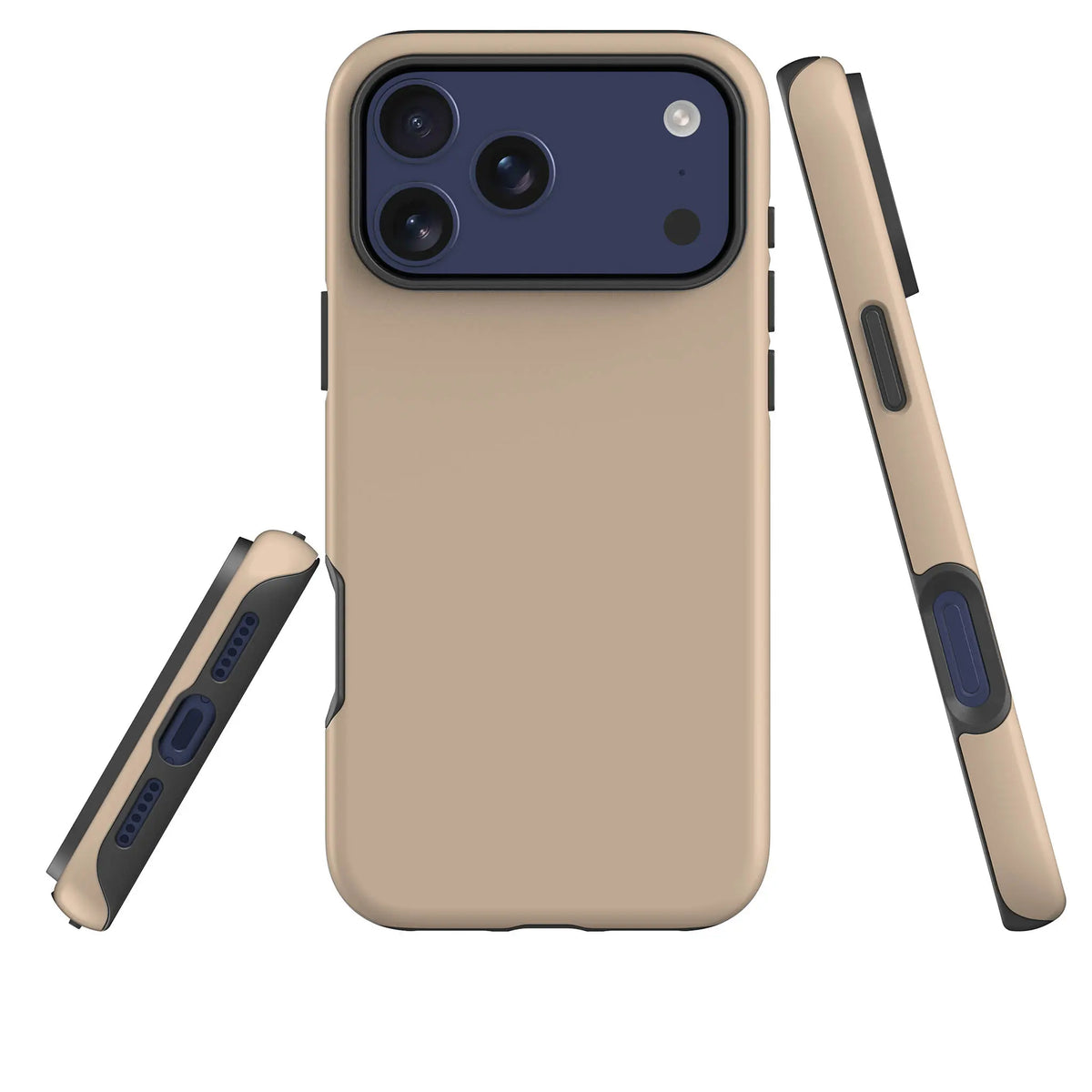 Simple Range Beige Harvest — Tough Case for iPhone — Three Quarter — Finnaij