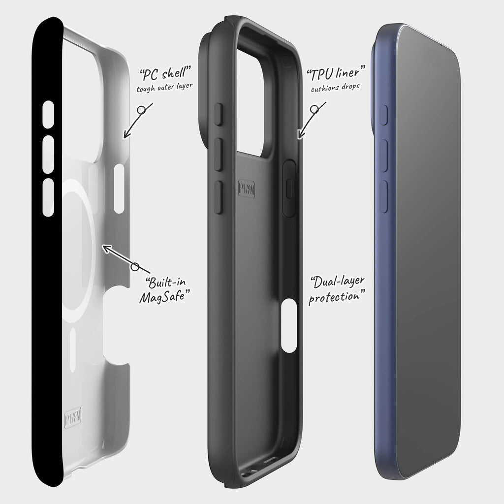 Simple Range Black — Magsafe Tough Case for iPhone — Finnaij