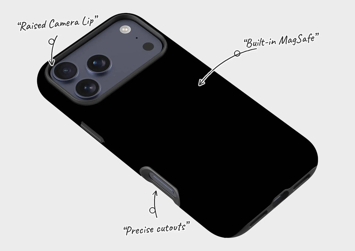 Simple Range Black — Magsafe Tough Case for iPhone — Finnaij