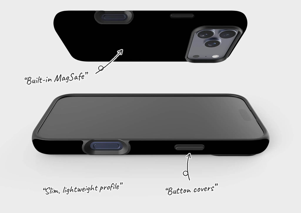 Simple Range Black — Magsafe Tough Case for iPhone — Finnaij