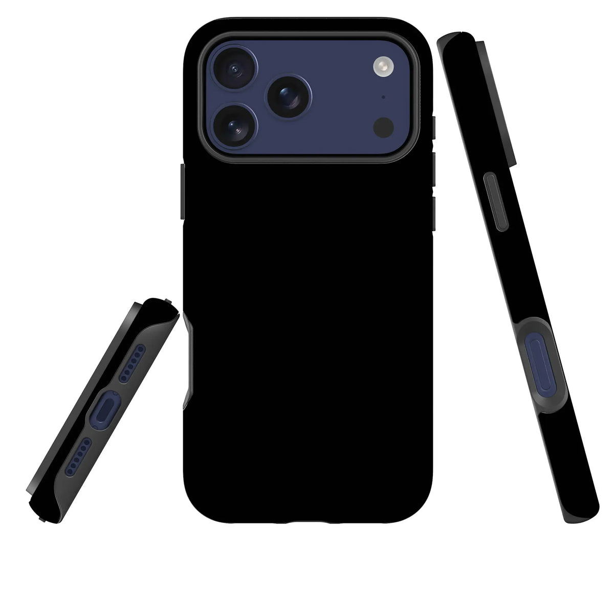 Simple Range Black — Tough Case for iPhone — Three Quarter — Finnaij