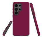 Simple Range Burgundy Orchid — Tough Case for Samsung — Three Quarter — Finnaij