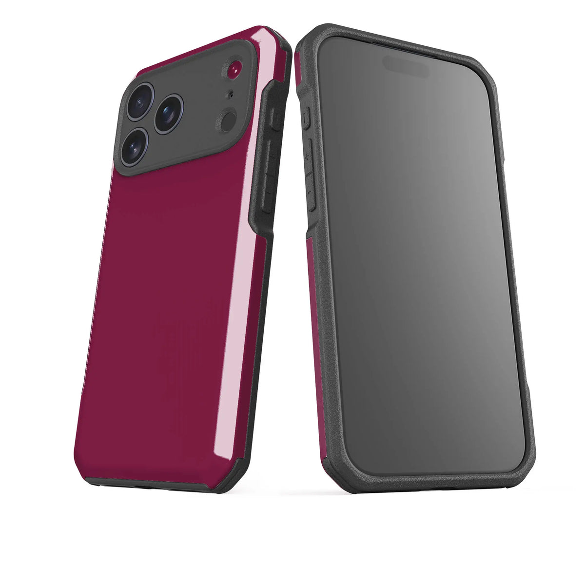 Simple Range Burgundy Orchid — Impact Armour MagSafe Case for iPhone — Finnaij