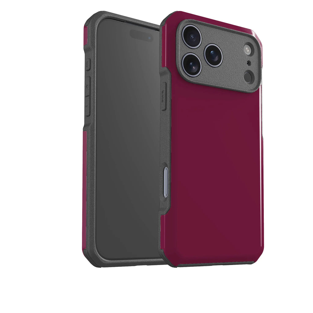 Simple Range Burgundy Orchid — Impact Armour MagSafe Case for iPhone — Finnaij