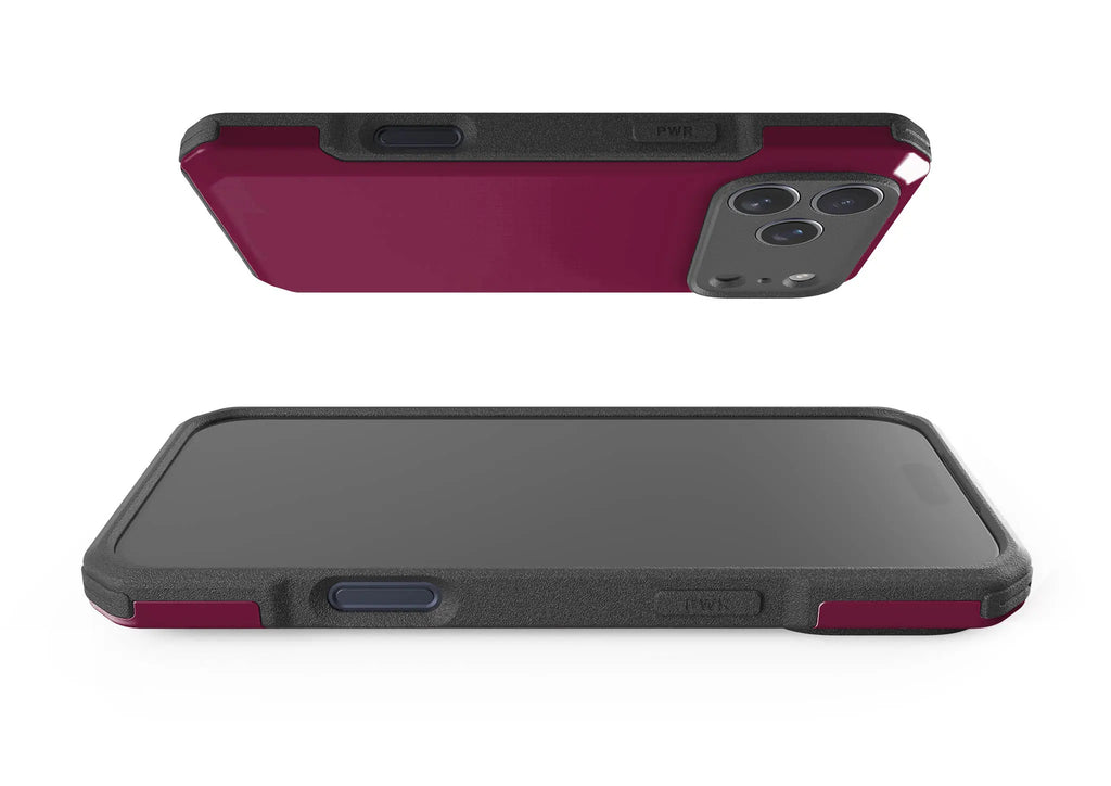 Simple Range Burgundy Orchid — Impact Armour MagSafe Case for iPhone — Finnaij