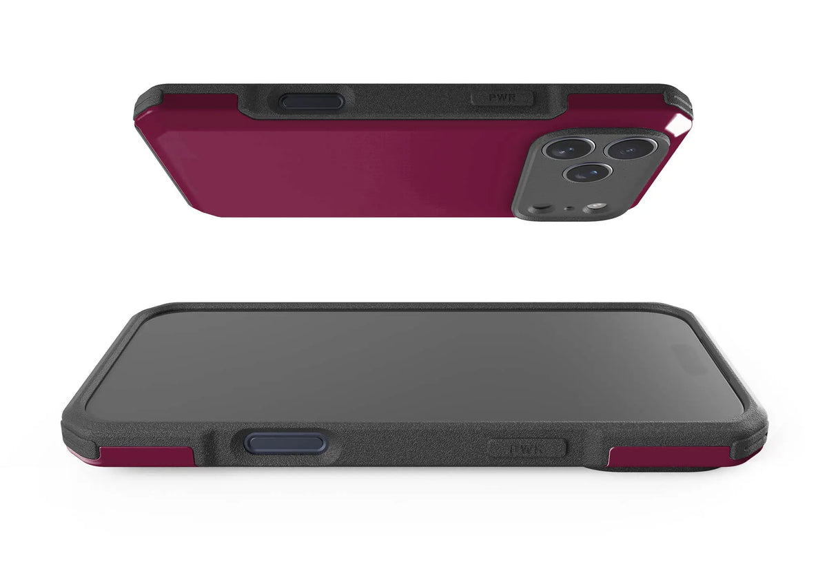 Simple Range Burgundy Orchid — Impact Armour MagSafe Case for iPhone — Finnaij