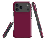 Simple Range Burgundy Orchid — Impact Armour MagSafe Case for iPhone — Three Quarter — Finnaij
