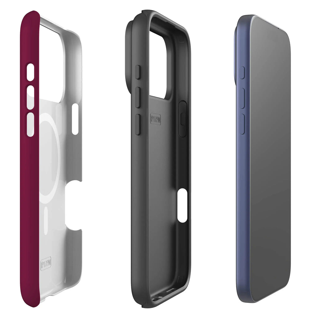 Simple Range Burgundy Orchid — MagSafe Tough Case for iPhone — Finnaij