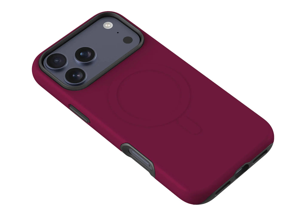 Simple Range Burgundy Orchid — MagSafe Tough Case for iPhone — Finnaij