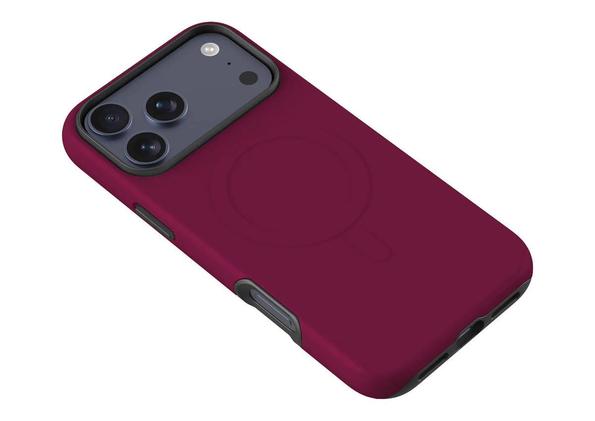 Simple Range Burgundy Orchid — MagSafe Tough Case for iPhone — Finnaij