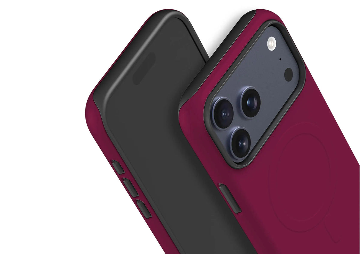 Simple Range Burgundy Orchid — MagSafe Tough Case for iPhone — Finnaij