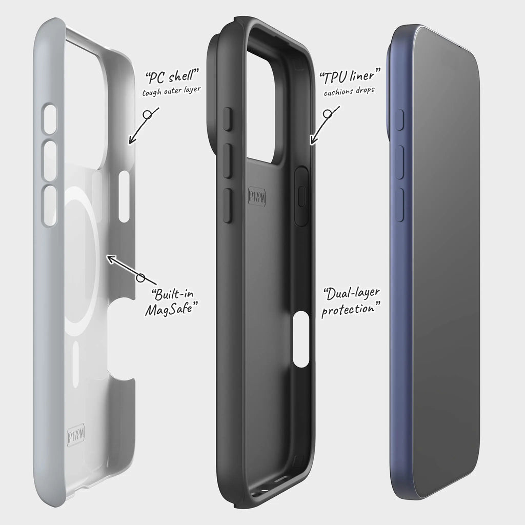 Simple Range Light Steel — Magsafe Tough Case for iPhone — Finnaij