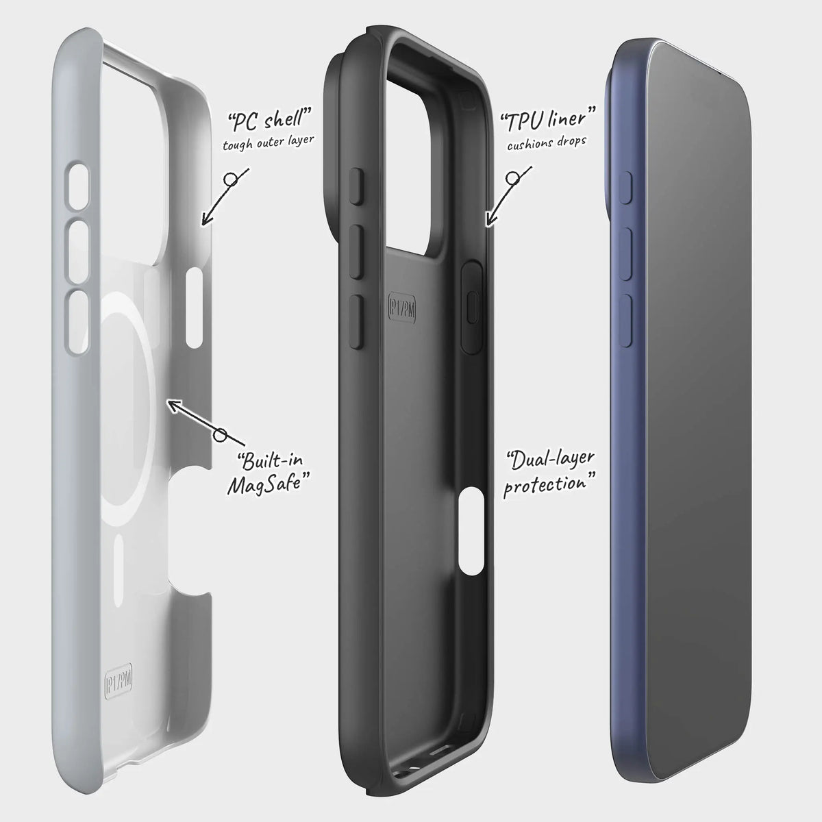 Simple Range Light Steel — Magsafe Tough Case for iPhone — Finnaij