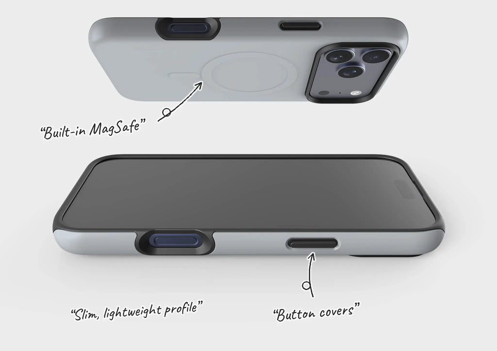 Simple Range Light Steel — Magsafe Tough Case for iPhone — Finnaij