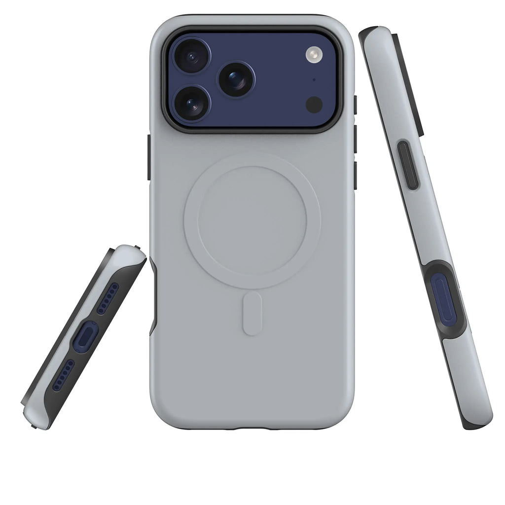 Simple Range Light Steel — Magsafe Tough Case for iPhone — Three Quarter — Finnaij