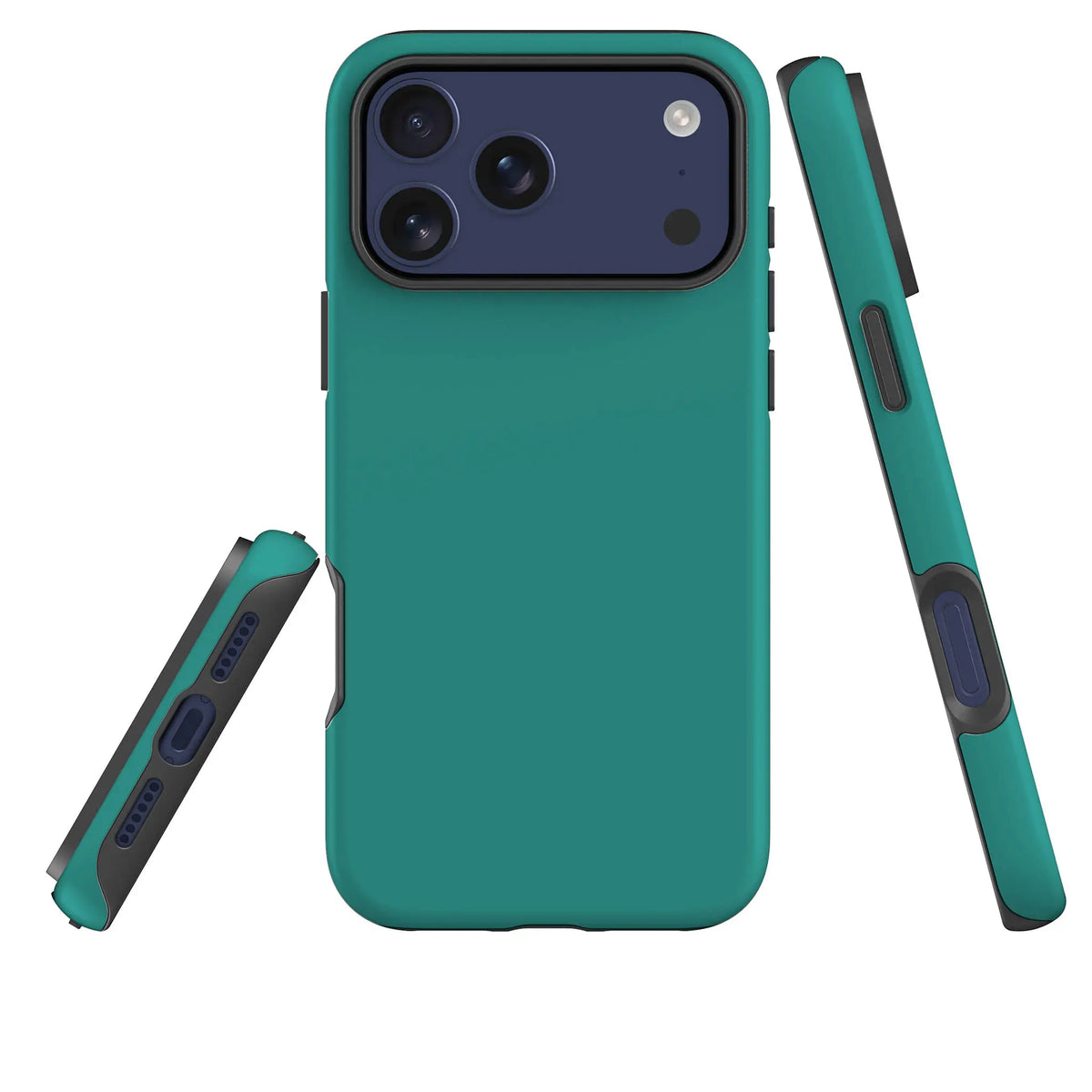 Simple Range Teal — Tough Case for iPhone — Three Quarter — Finnaij