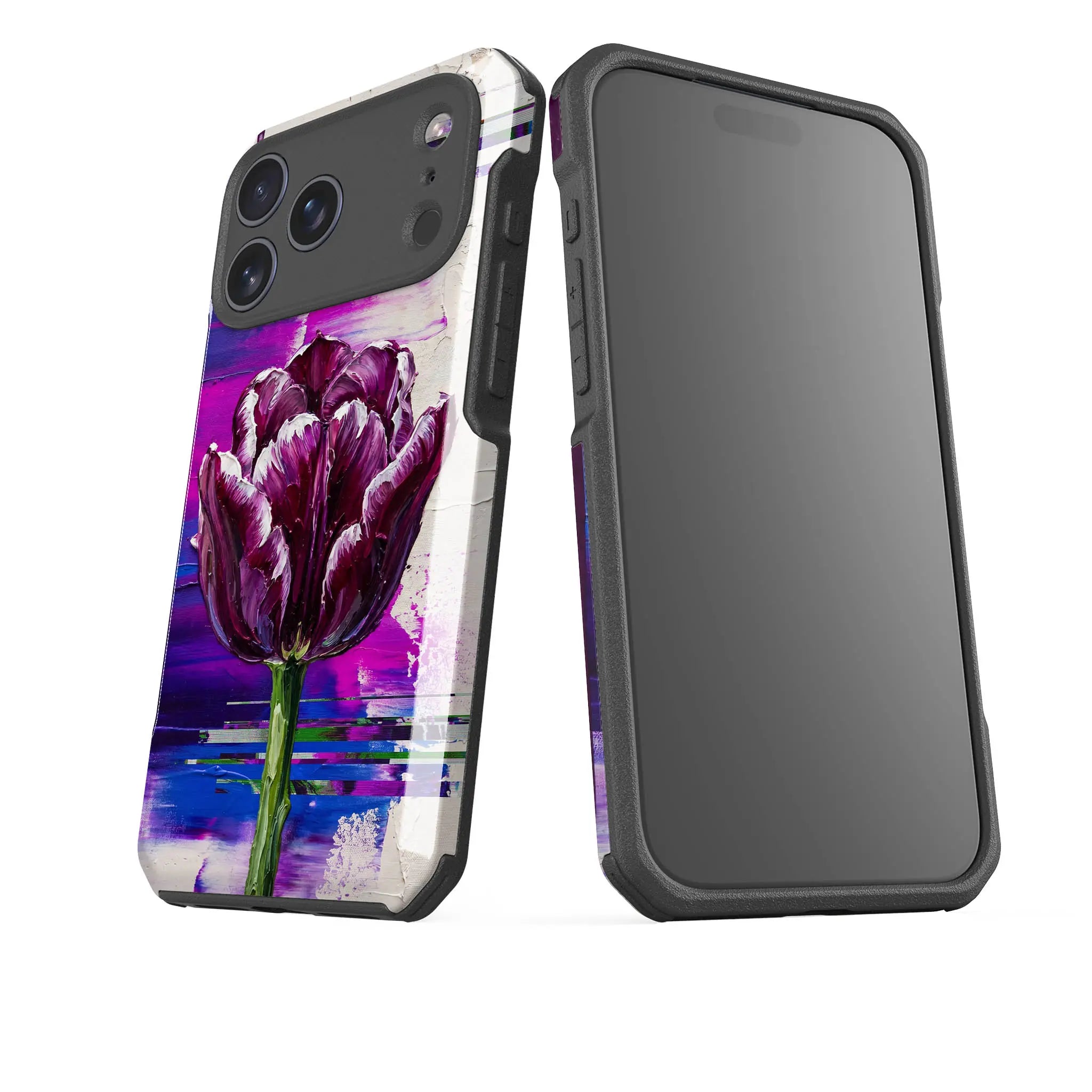 Single Dramatic Tulip by Frida Lövström — Impact Armour MagSafe Case for iPhone — Finnaij