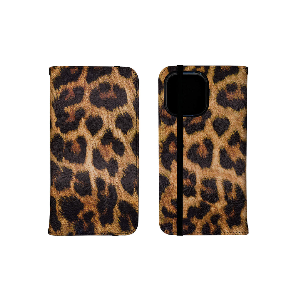Spotted Chic Vegan Leather Folio Wallet Case — Finnaij