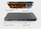 Stripes of the Wild — Magsafe Clear Impact Case for iPhone — Finnaij