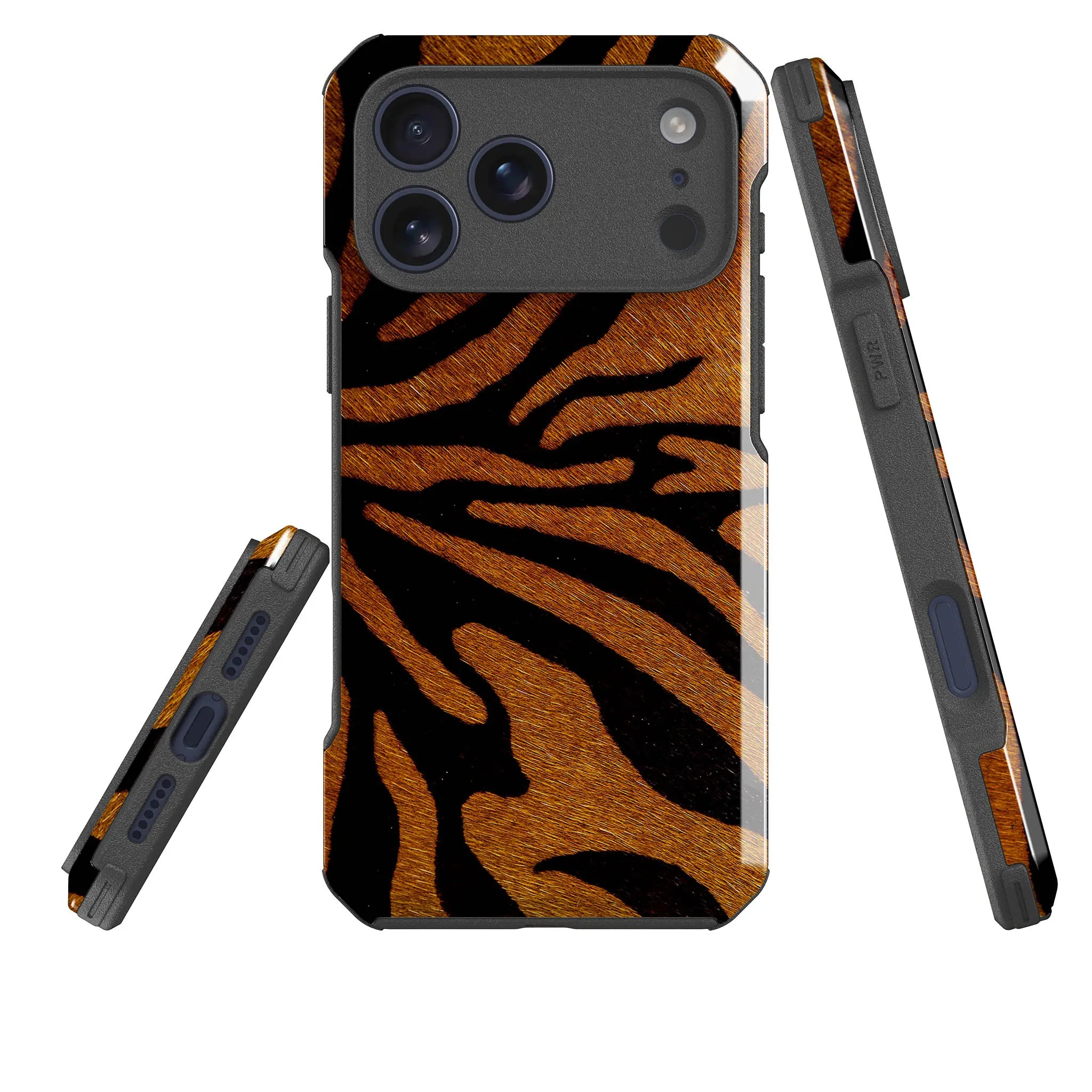 Stripes of the Wild — Impact Armour MagSafe Case for iPhone — Three Quarter — Finnaij